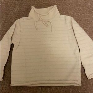 Cream silver Olive Juice rollneck sweater